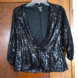 Black sparkly blazer